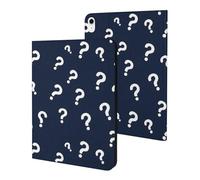 Compatible with iPad A16 Case 11 Inch 2025, Slim Question Mark Minimalist Print Tablet Cover Compatible with iPad 10th Generation Case 10.9 Inch 2022 with Stand Auto Wake/Sleep