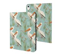 Compatible with iPad A16 Case 11 Inch 2025, Slim Riverside Gull Print Tablet Cover Compatible with iPad 10th Generation Case 10.9 Inch 2022 with Stand Auto Wake/Sleep