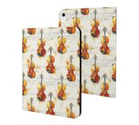 Compatible with iPad A16 Case 11 Inch 2025, Slim Vintage Cello Print Tablet Cover Compatible with iPad 10th Generation Case 10.9 Inch 2022 with Stand Auto Wake/Sleep