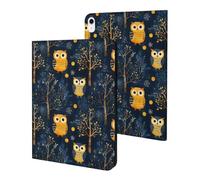 Compatible with iPad A16 Case 11 Inch 2025, Slim Woods Owl Print Tablet Cover Compatible with iPad 10th Generation Case 10.9 Inch 2022 with Stand Auto Wake/Sleep