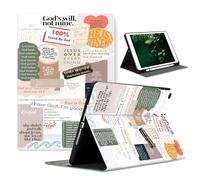 Compatible with iPad Air 11 Inch M3 M2 2025/2024 7th/6th Generation Case and Air 5th/4th Generation Case 10.9 Inch 2022/2020 with Pencil Holder Protect Cover,Christian Quotes Bible Verse
