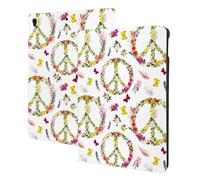Compatible with Ipad Air 3rd Generation Case - Compatible with Ipad Pro 10.5 Inch Case, Auto Wake/Sleep, Peace Sign Flower Butterfly Feather Boho Tablet Case Cover Compatible with Ipad Air Pro Case