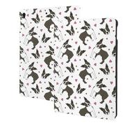 Compatible with Ipad Air 3rd Generation Case - Compatible with Ipad Pro 10.5 Inch Case, Auto Wake/Sleep, Cute Boston Terrier Dog Hearts Tablet Case Cover Compatible with Ipad Air Pro Case