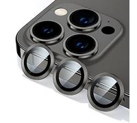 Compatible With iPhone 13 Pro/13 Pro Max - A Set of 3 Black Glass Camera Lens Protectors