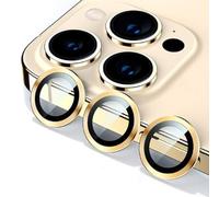 Compatible With iPhone 13 Pro/13 Pro Max - A Set of 3 Gold Glass Camera Lens Protectors