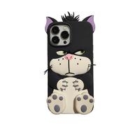 Compatible with iPhone 13 Pro Case for Kids 3D Cartoon Soft Silicone Cover, |Cute Claw Kickstand| Animal Character Funny Shockproof Rubber Protective Shell Case Naughty Cats for iPhone 13 Pro