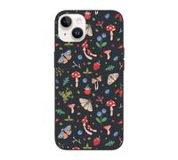 Compatible with iPhone 14 Case Cute, Forest Flora and Insects Phone Case Compatible with iPhone 14, Shockproof Protective Phone Case White