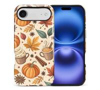 Compatible with iPhone 17 Air Case, Hybrid 2-Layer Case Shockproof Anti-Scratch for Girl Women Boy Men, Fall Pumpkin Spice