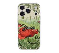 Compatible with iPhone 17 Ant Petal Line Case Soft Slim TPU Phone Cover Drop Protection Yellowing-Resistant Stylish Pattern Shockproof Phone Case for Women Men Girls iPhone 17 Pro