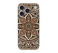 Compatible with iPhone 17 Batik Patterns Case Soft Slim TPU Phone Cover Drop Protection Yellowing-Resistant Stylish Pattern Shockproof Phone Case for Women Men Girls iPhone 17 Pro
