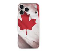 Compatible with iPhone 17 Canadian Flag Case Soft Slim TPU Phone Cover Drop Protection Yellowing-Resistant Stylish Pattern Shockproof Phone Case for Women Men Girls iPhone 17 Pro Max