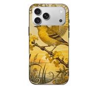 Compatible with iPhone 17 Canary Jasmine Branch Case Soft Slim TPU Phone Cover Drop Protection Yellowing-Resistant Stylish Pattern Shockproof Phone Case for Women Men Girls iPhone 17 Pro Max