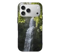 Compatible with iPhone 17 Forest Waterfall Scene Case Soft Slim TPU Phone Cover Drop Protection Yellowing-Resistant Stylish Pattern Shockproof Phone Case for Women Men Girls iPhone 17 Pro