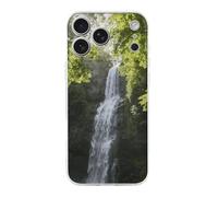 Compatible with iPhone 17 Forest Waterfall Scene Case Soft Slim TPU Phone Cover Drop Protection Yellowing-Resistant Stylish Pattern Shockproof Phone Case for Women Men Girls iPhone 17 Pro Max