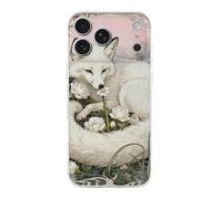 Compatible with iPhone 17 Fox Camellia Cluster Case Soft Slim TPU Phone Cover Drop Protection Yellowing-Resistant Stylish Pattern Shockproof Phone Case for Women Men Girls iPhone 17 Pro Max