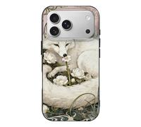 Compatible with iPhone 17 Fox Camellia Cluster Case Soft Slim TPU Phone Cover Drop Protection Yellowing-Resistant Stylish Pattern Shockproof Phone Case for Women Men Girls iPhone 17 Pro
