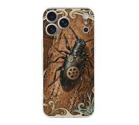 Compatible with iPhone 17 Longhorn Beetle Bark Case Soft Slim TPU Phone Cover Drop Protection Yellowing-Resistant Stylish Pattern Shockproof Phone Case for Women Men Girls iPhone 17 Pro Max