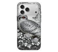 Compatible with iPhone 17 Nightjar Dusty Miller Case Soft Slim TPU Phone Cover Drop Protection Yellowing-Resistant Stylish Pattern Shockproof Phone Case for Women Men Girls iPhone 17 Pro Max