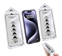 Compatible with Iphone 17 Pro Tempered Glass Screen Protector, Invisible Screen Protector, Fingerprint-Proof Dust Free Without Bubbles, for Iphone 15 16 14 Pro Max (Hd Clear*2pcs,for 15 Pro)