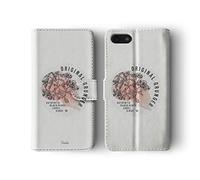 Compatible with iPhone 6 & 6s Tirita Flip Wallet Case Cover PU Leather Rock Skulls Roses Dead Flowers Quotes