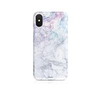 Compatible with iPhone 6 & 6s Tirita Hard Case Cover Iridescent Marble Holographic Opal Rainbow Granite
