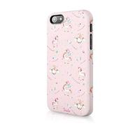 Compatible with iPhone Xr Tirita Hard Case Cover PRINTED GLITTER, NOT REAL GLITTER Magical Unicorns Heart Pastel Colours Pink Stars