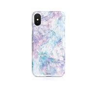 Compatible with iPhone Xs Max Tirita Hard Case Cover Iridescent Marble Holographic Opal Rainbow Granite