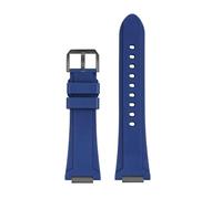 Compatible With IWC Engineer Series IW328903 IW328901 IW328902 Fluororubber Watch Strap Accessories Men's Waterproof Rubber Chain(Blue Black)