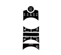Compatible with Jaguar for XF X250 2012-2015 Car Window Lifter Steering Wheel Gear Shift Switch Button Stickers Black Covers Repair Decals Automotive Interior(Size:B)