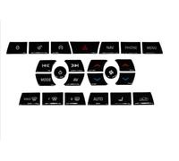 Compatible with Jaguar for XF X250 2012-2015 Car Window Lifter Steering Wheel Gear Shift Switch Button Stickers Black Covers Repair Decals Automotive Interior(Size:F)