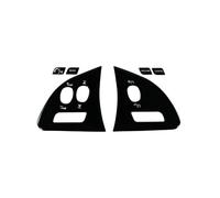 Compatible with Jaguar for XF X250 2012-2015 Car Window Lifter Steering Wheel Gear Shift Switch Button Stickers Black Covers Repair Decals Automotive Interior(Size:C)