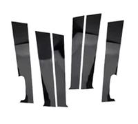 Compatible With Jeep For Compass MK49 2007-2017 Middle Column Sticker Glossy Black Car Door Center B C Pillar Post Cover Mirror Effect Trim Window Moldings