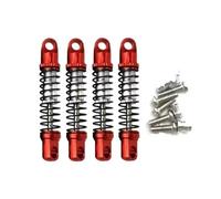 Compatible With Jimny 1/16 Remote Control Car Upgrade Parts Replacement Accessories 4Pcs Metal Shock Absorber Damper Rc car shock absorber(Red)