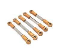 Compatible With JLB For J3 1/10 RC For Monster Trucks Upgrade Part Steering Link Rod RC Car Part Durable Steering Linkage Tie Rod RC Car Linkage(Yellow)