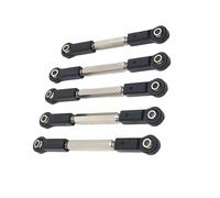 Compatible With JLB J3 1/10 RC Car Upgrade Accessories 5pcs Metal Pull Rod Steering Link Rod Set RC Car Link Rod RC Car Linkage(Black)