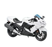 Compatible with Kawasaki Ninja H2R ZX-6R ZX-10R Z900RS 1:12 Blue Red White Die-cast Alloy Motorcycle Model Toy Gift Simulation Vehicle Replica Collection Ornaments(ZX-14R)