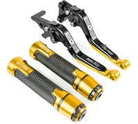 Compatible with Kawasaki Zrx1100 1200 Motorcycle CNC Adjustable Brake Clutch Lever Handle Grips Handlebars Compatible with Zrx 1100 1999 2000 2001 2002-2007(10)