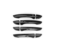 Compatible with KIA for Stinger 2018-2021 Left Hand Drive Carbon Fiber Style Door Handle Covers exterior door handle Trim