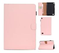 Compatible with Kindle Fire 7 Case 2019/2017/2015 (9th/7th/5th Generation) Tablet,Smart Magnetic Flip Fold Stand Case Protective PU Leather Cover with Auto Wake Sleep (PINK)