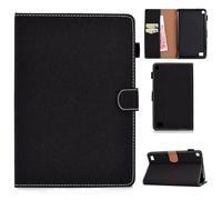 Compatible with Kindle Fire 7 Case 2019/2017/2015 (9th/7th/5th Generation) Tablet,Smart Magnetic Flip Fold Stand Case Protective PU Leather Cover with Auto Wake Sleep (BLACK)