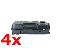 Compatible with Kyocera FS-1030 DN Toner Set Black - TK-120 XXL / 1T02G60DE0 - for Approx. 4 x 12.000 Pages (5% Coverage)