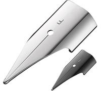 Compatible with Lamy Nib Set,Universal Replacement Nibs for Lamy,Safari, Al-Star & Vista Fountain Pens,in F Sizes,Durable & Smooth Writing Experience,Silver and Black,2