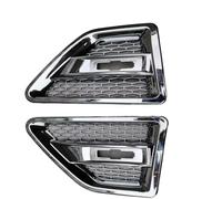 Compatible With Land For Rover For Freelander 2 LR2 2008-2015 Car Front Hood Grille Side Air For Wing Cover Trim Car Bonnet Vents(Chrome)