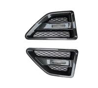Compatible With Land For Rover For Freelander 2 LR2 2008-2015 Car Front Hood Grille Side Air For Wing Cover Trim Car Bonnet Vents(Carbon)