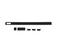 Compatible With Land Rover Range Sports Vogue 2023+ ABS Carbon Fiber Car Instrument Typhoon Exit Side Trim Sticker Accessories(Black)
