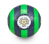 Compatible with Leeds United Away Football, Size 5, Navy Blue and Green with Yorkshire Rose Crest