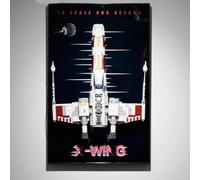 Compatible with LEGO 75355UCS X-wing WING fighter jet building blocks on the wall photo frame hanging display decorative storage background plate (only display plate)
