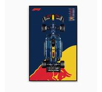 Compatible with Lego F1 Car, Gift Ideas for Lego Car Wall Mount Lovers, Display Wallboard for Lego Technic Oracle Red Bull Racing RB20 F1 Car 42206, Size:19.7X 31.5in (Model not Included)
