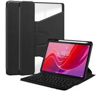 Compatible with Lenovo Tab M11 11inch TB-330FU/TB-331FC Case with Detachable Wireless Keyboard S Pen Holde, Could Multi-Angle Viewing Soft TPU Cover, Auto Sleep/Wake Tab M11 11inch ZY (BLACK)