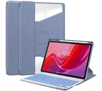 Compatible with Lenovo Tab M11 11inch TB-330FU/TB-331FC Case with Detachable Wireless Keyboard S Pen Holde, Could Multi-Angle Viewing Soft TPU Cover, Auto Sleep/Wake Tab M11 11inch ZY (PURPLE)